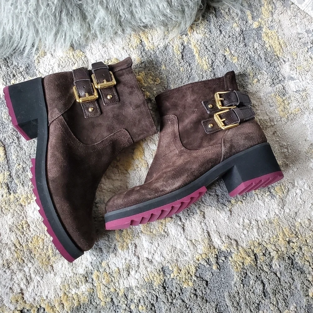 Kanna Ankle Boota In Mocha Suede